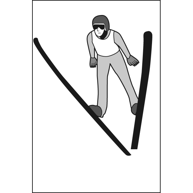 Ski Jumping(From the Front)