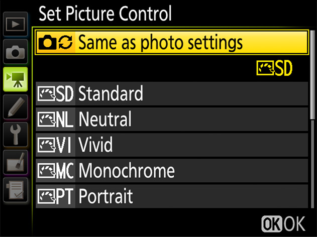 Set Picture Control