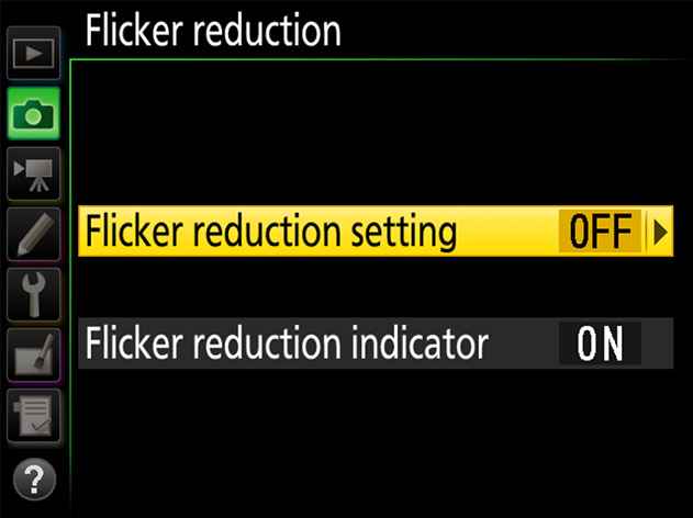Flicker Tech Rate D500 TIPS - Flicker Reduction | Technical Solutions | Nikon ...