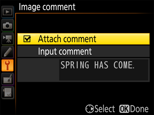 Camera Text Notes D5 TIPS - Adding Text to Pictures | Technical Solutions | Nikon ...
