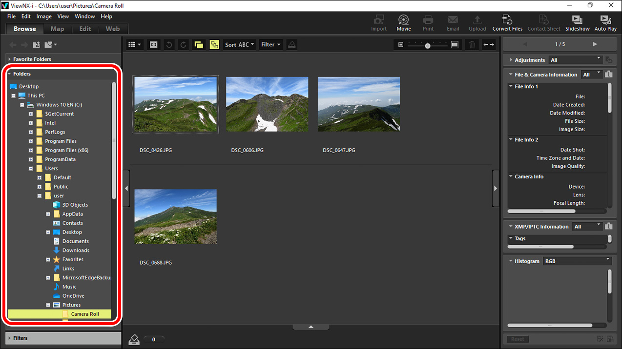 Camera D Log Picture Example D6 TIPS - Track Logs | Technical Solutions | Nikon Professional Services