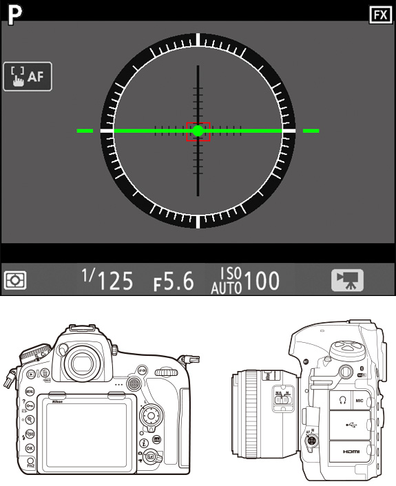 Camera Level Setting D850 TIPS - The Live View Display | Technical Solutions | Nikon ...