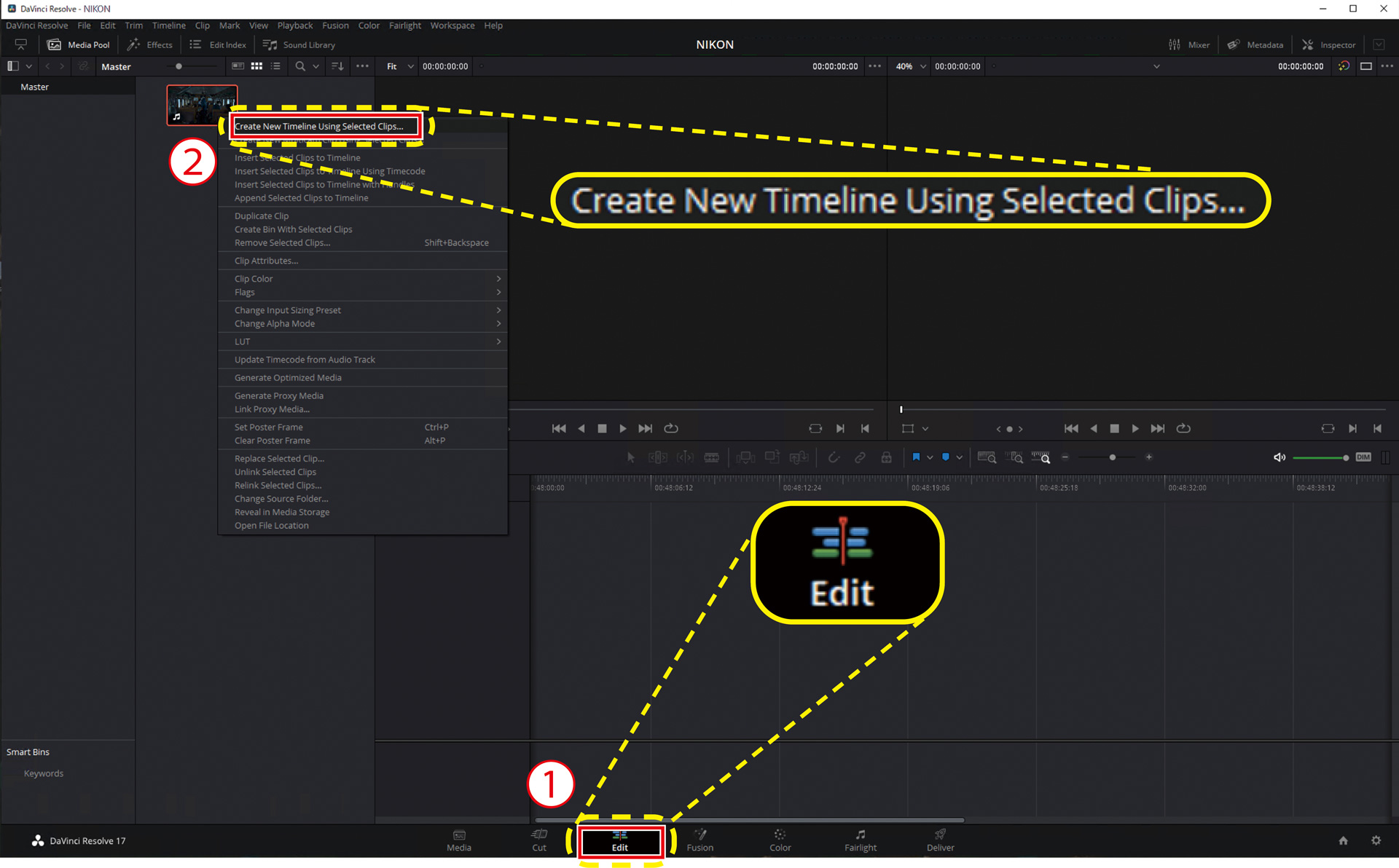 Z 9 TIPS - DaVinci Resolve: Editing procedure for N-RAW | Technical ...